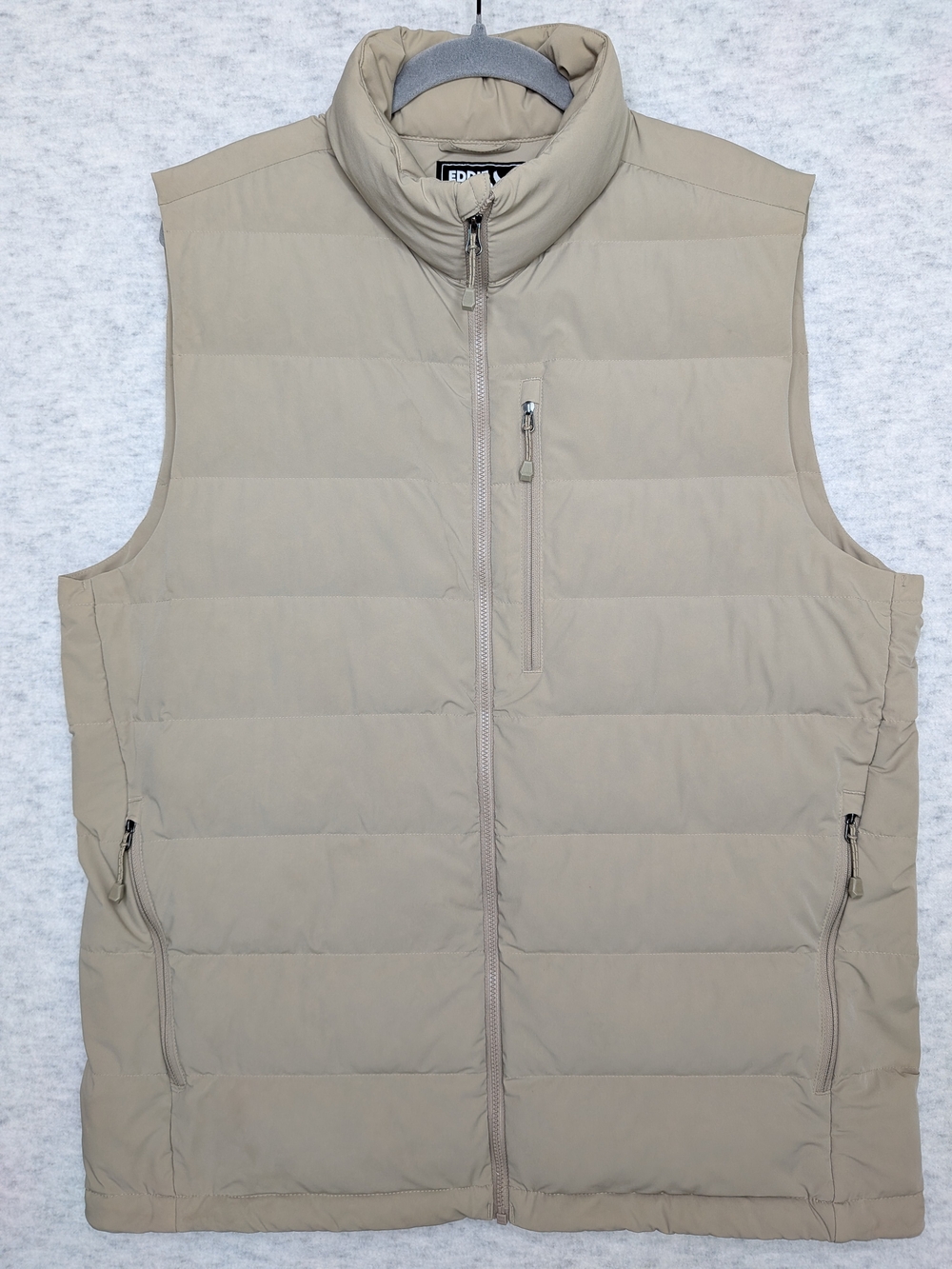 Eddie Bauer Mens Beige 650 Down Fill Puffer Vest Size M